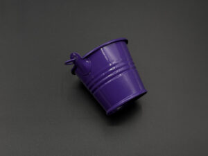 Декоративне металеве відро. Колір фіолет. 6см