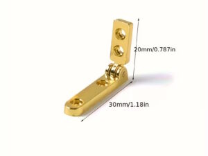 Петля врізна. 90 градусів. Колір "золото". 30х20х6мм