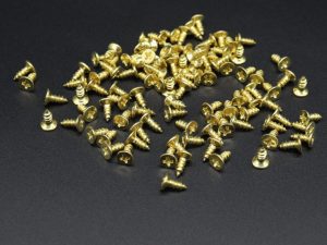 Саморізи для кріплення. Колір "золото". 3х8 мм, 100 г