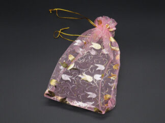 Подарочные мешочки из органзы. Цвет светло-розовый. 13х18см