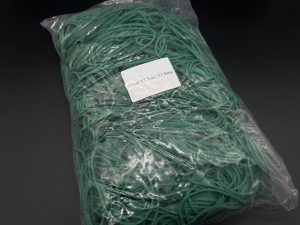 Резинки для денег. Польша. 60х1.5х1.5мм. Цвет зеленый