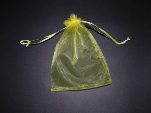 Подарочные мешочки из органзы. Цвет желтый. 15х20см