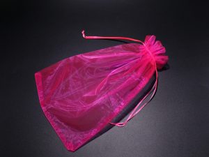 Подарочные мешочки из органзы. Цвет розовый. 20х30см