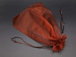 Подарочные мешочки из органзы. Цвет коричневый. 25х35см