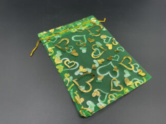 Мешочки для подарков из органзы упаковочные Цвет зеленый. 15х20см