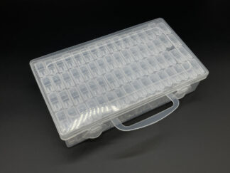 Пластиковый органайзер с маленькими коробочками 220х130 мм для хранения бисера и бусин