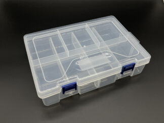 Пластиковый органайзер двухслойный для хранения 230х160мм прозрачный с крышкой