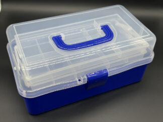 Органайзер пластиковый для хранения с ячейками большой 320х190х145 мм с прозрачной крышкой