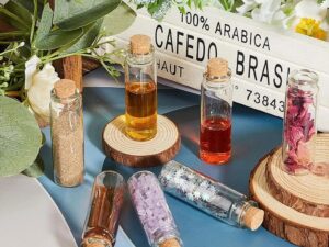 Бутылочки стеклянные 35мм с пробкой