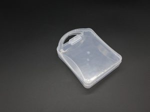 Органайзер пластиковий із відкидною кришкою 98х107х30 мм прозорий