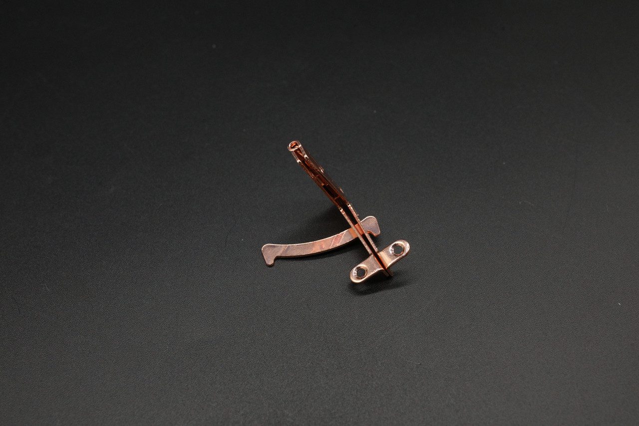 Петля 90 градусів врізна. Колір “рожеве золото”. 32х34 мм